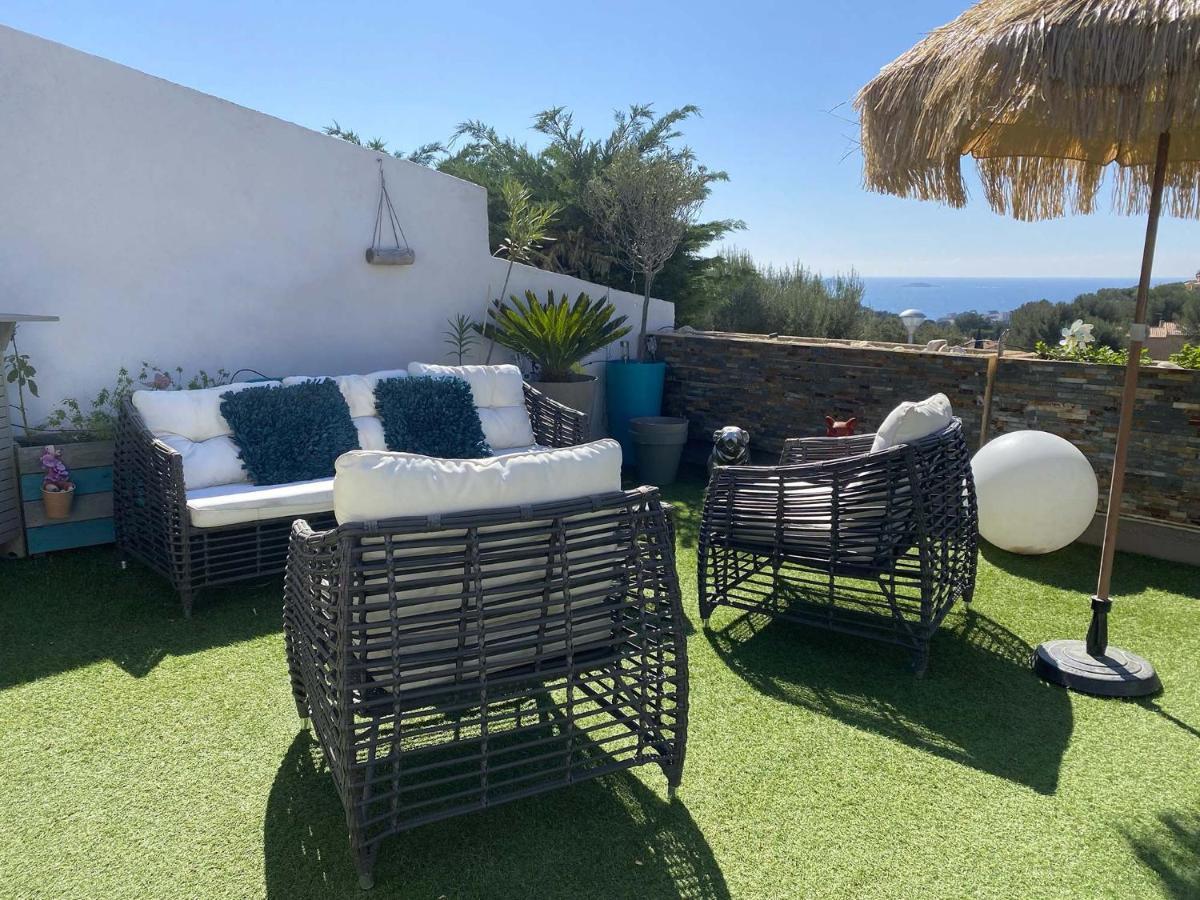 Vuemer Bandol - Grande Terrasse De 45M2 Vue Mer Piscine Parking エクステリア 写真